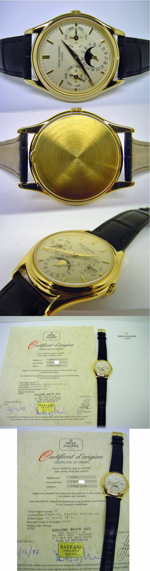 Patek Philippe 3940 sehr frühe 2. Serie